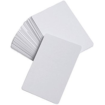 30mil CR80 Cards - 500 pack - blank white PVC cards