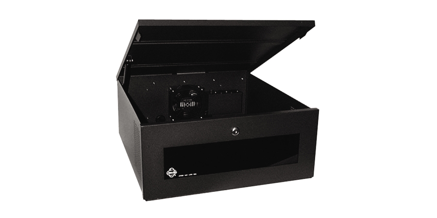 Lock Box, Horizontal for Top or Front Loading VCRs. 120 V AC