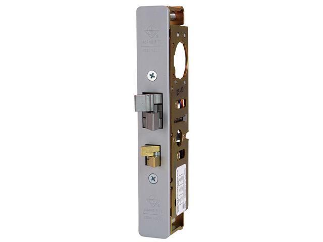 Door Electrified Deadlatch, 31/32" Backset, 4-5/8" Flat Strike, Dark Bronze Anodized Faceplate, For Aluminum Door