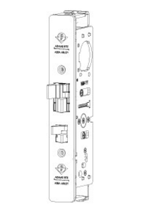 Door Electrified Deadlatch Rite Pack, 1-1/8" Backset, 4-5/8" Strike, For Aluminum Door