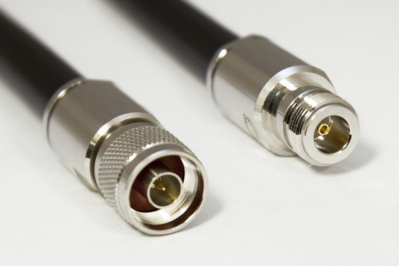 100’ 600 Series N-Style Jack to N-Style Plug Cable Assembly