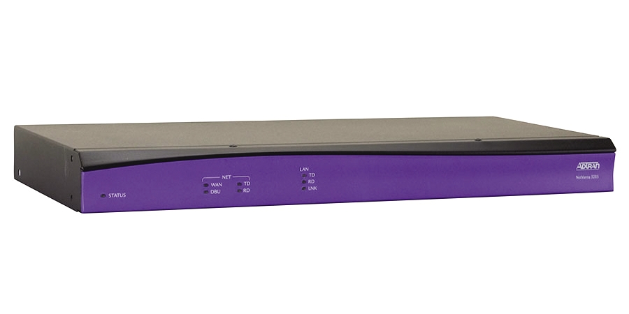 NetVanta 3205 modular IP access router, single Ethernet, single NIM slot, 1U enclosure