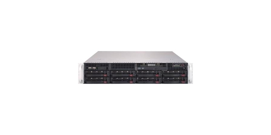 Network Surveillance Recorder, Divar, 2U, 8 x 8 TB HDD, 100/240 Volt AC, 50/60 Hertz, RAID-5, For 128-Channel