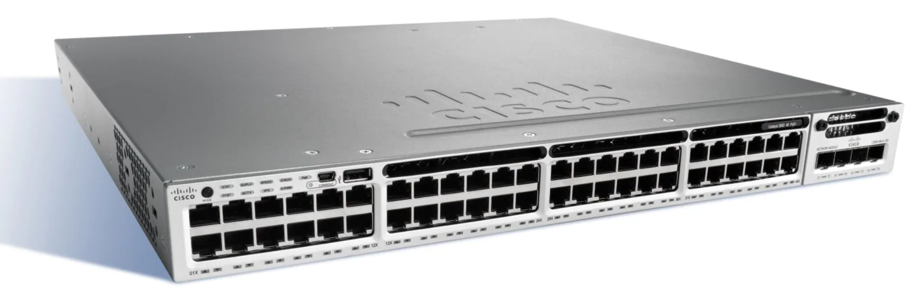Cisco Catalyst 3850 WS-C3850-48P-L 48-Port POE LAN Base
