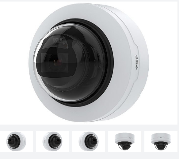 AXIS P3265-LV P32 Series 2MP Indoor Fixed LED WDR IP Dome Camera, 3.4-8.9mm Varifocal Lens, White...