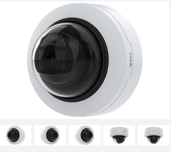 AXIS P3265-LV P32 Series 2MP Indoor Fixed LED WDR IP Dome Camera, 3.4-8.9mm Varifocal Lens, White (Replaces P3375-LV)