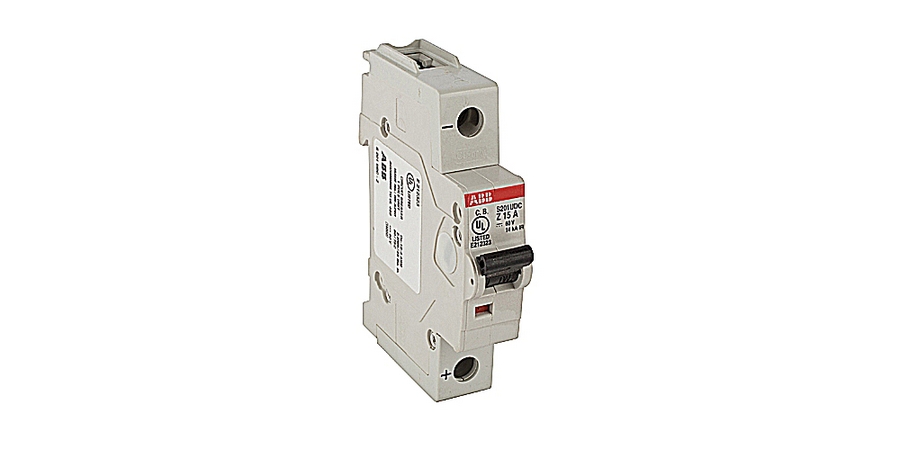 Mini circuit breaker S200UDC UL489, 1 pole DC Z trip, 15 amp