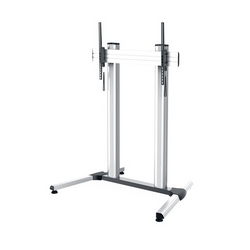 Display Station Single Monitor Stand, with Levelers, For Screens Up To 100"