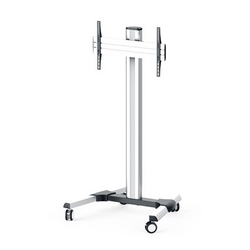 Display Station Mobile Monitor Stand, with Casters, for Up to 100" Screens