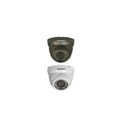 960H / 700 Line Out"Eyeball" Dome Camera, OSD, WDR, DNR, 2.8-12 mm, 90 ft. IR, IP66 - White