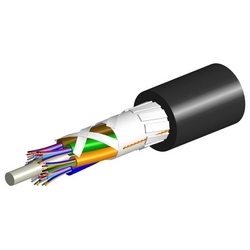 760091728Fiber Cable, Indoor/Outdoor, Mini Single Jacket, All-Dielectric, Low Smoke Zero Halogen, Riser-rated, Gel-Filled, Stranded Loose Tube, 6 Fiber, Teraspeed OS2 Single-Mode