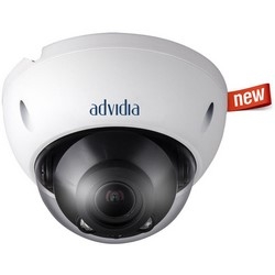 Dome Camera, Day/Night, H.264/H.264H/MJPEG, 3 MP, F1.4 Motorized/Fixed Iris 2.7 to 12 MM Lens, 128 GB, 12 VDC, 8.5 Watt, PoE, With Video Insight VMS License