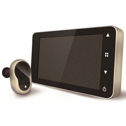 Digital Door Viewer, Basic, AA Battery, 0.3 MP Still Camera, 4.3" LCD Screen, 5.47" Length x 0.78...