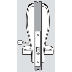 Mortise Lock, Right Hand, Princeton, 100 User Mode, Keypad, Satin Chrome Plated, For Entry