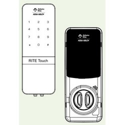 Digital Door Lock, Keyless Access Control, 40 Credential Card, Surface Mount, For Single/Double Full Glass Door