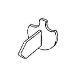 Door Lock Tailpiece, Key Override, Schlage, For Cylindrical Door Lock