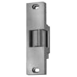 Rim Exit Device Strike, 24 Volt DC, 1-5/8" Width x 6" Height, 3/4" Throw, 6" Length Face Plate, Dull Oxidized Bronze, With Blade Stop Shim, Dual Monitor Switch, Entry Buzzer