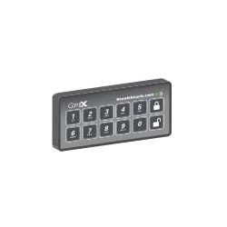 Electronic Cabinet Lock Transmitter Pad, 3.375" Width x 1.5" Height, With Coin Battery, For Resid...