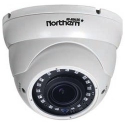 Outdoor IR Eyeball Camera, Day/Night, Full HD, TVI/CVI/AHD/960H, 1920 x 1080 Resolution, IP66, 60’ IR Range, 2.8 to 12 MM Varifocal Lens, 12 Volt DC, Aluminum, White
