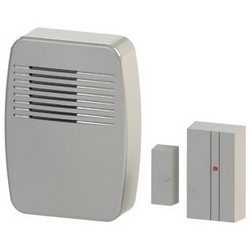Door Entry and Exit Signal Kit, Wireless, 1/2/8 Note Melody Chime, Field Selectable, 120 Volt AC,...