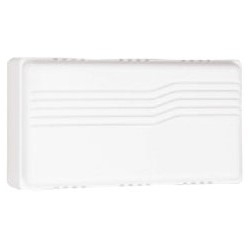 Door Chime, 2 Note Front Door/1 Note Rear Door, 12 to 16 Volt AC, 4" Width x 1-1/8" Depth x 2" He...