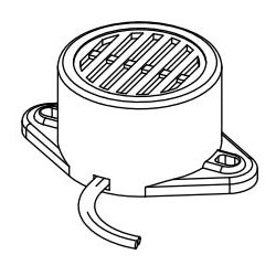 Door Buzzer, Audible, Mini, For 12 Volt DC Electric Strike