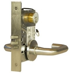 Mortise Lock Chassis, Electrically Unlock, Yale, 24 Volt AC/DC, 350 Milliampere, 8 Watt, For Storeroom