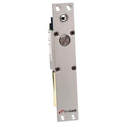 Mortise Electric Lock Deadbolt, Fail Safe, 12 Volt AC/DC, 24 Volt AC/DC, 1-1/2" Width x 1-5/8" Depth x 8" Height Backset, Satin Aluminum, With Bolt/Door Position Switch