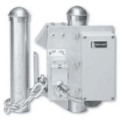 Gate Lock, Left Hand, Satin Chrome, With Cold-Pack Lithium Battery, Controller, (2) Electronic Cy...