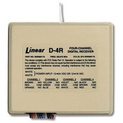 D-4RDigital Wireless Receiver, 4-Channel, 64-Discrete Code, 12 to 16 Volt AC/11 to 24 Volt DC, 60...