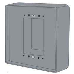 Switch Mounting Box, 2-Piece, Low-Profile, 5" Width x 2" Depth x 5" Height, For 59/216/614 Series Switch