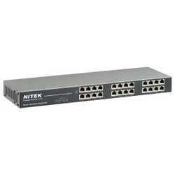 IP Video Over Coax Network Extender, Multi-Port, 24-Channel, BNC Coax Jack, RJ45 Connector, 100 B...