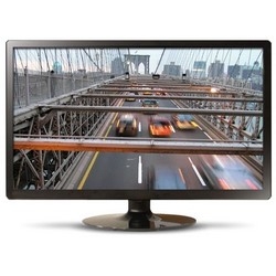 LED Display Monitor, Economy Wide, 23.6" Screen, 1920 x 1080 Resolution, 240 Volt AC, 21.16" Length x 13.46" Width x 2.03" Height, ABS Plastic, Black