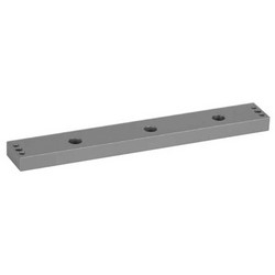 Electromagnetic Lock Spacer, 10-1/2" Length x 1-1/2" Width x 1/4" Height, Brushed Anodized Aluminum, For 8310, Aluminum Blade Stop Frame
