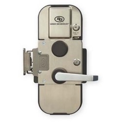 Pedestrian Door Preassembled Lock, Type-1, X-10, Lever Exit, Rim Cylinder Access Control Integration, #2 Strike, For Office