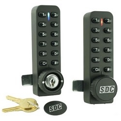 Programmable Cabinet Lock, 1.4" Width x 0.8" Depth x 4.75" Height, 3/4" Thickness Door