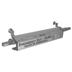 A101-F02Door Exit Device, Arm-A-Dor, Automatic, Relock, Fire Rated, With Alarm, (2) 9 Volt Battery, For 3 to 4’ Door