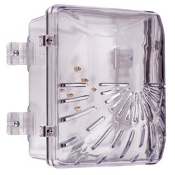 Horn/Strobe Damage Stopper Cover and Enclosed Backbox, Weather-Resistant, 4" Deep, 6.5" Width x 6...