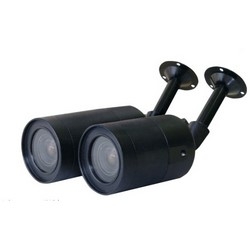 Bullet Camera, High Resolution, Weatherproof, 1/3" Super HAD CCD, 768 x 494 Resolution, 4 to 9 MM Varifocal Lens, 12 Volt DC, Cast Aluminum Housing, Black, With Clear Window