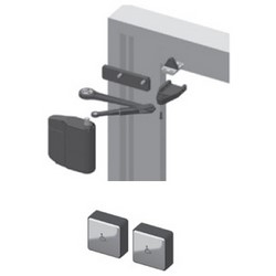 6114-PDoor Closer Power Operator Kit, Non-Handed, Low Energy, Push Side, 24 Volt DC, Black Textur...