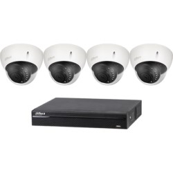 HDCVI Kit, 4 Channel DVR, 1080P, 2TB, XVR, 4 Dome Cameras, 2MP, 1/2.9", CMOS, 0.02Lux/F2.0, DWDR, ICR, 30fps, IP67, 2.8mm Fixed Lens, CVI, TVI, AHD, CVBS, IP