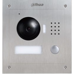 Residential Outdoor Intercom Station, 1/3" 1.3 MP CMOS Imager, Wide-Angle View, Night Vision, Voice Indication, Remote Unlock, Group Call, IP54, IK07, Vandal Resistance, Stainless Steel, Surface Mount
