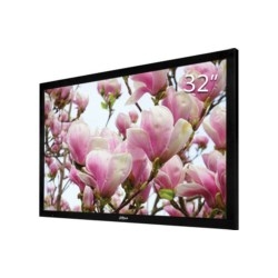 LCD Monitor, 31.5", 1920x1080, Plastic Housing, VGA, HDMIx2, Audio, Speaker, Pedestal