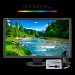 MultiSync EA275WMi-BK, 27" LED Backlit AH-IPS LCD Monitor with SpectraView II EA bundle, 2560x1440, HDMI / DisplayPort / DVI-I inputs, DisplayPort output, No Touch Auto Adjust, NaViSet, Height Adjustable Stand, Pivot, USB Hub (3.0 x 2 / 2.0 x 1), PbP