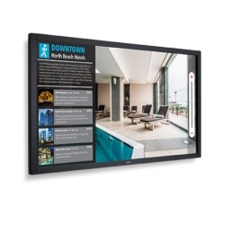 40" LED LCD Public Display Monitor with integrated IR Touch, Tempered AG Protective Glass, 1920 x...