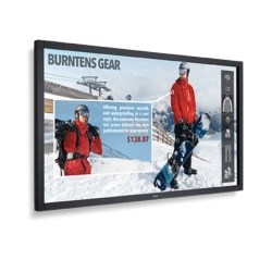 48" LED LCD Public Display Monitor with integrated IR Touch, Tempered AG Protective Glass, 1920 x...