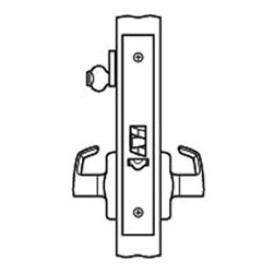 Mortise Door Lockset, Electric, Fail Secure, Right Hand, Lever x Lever, 12/24 Volt DC, Satin Chro...
