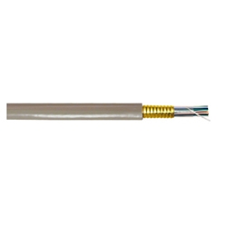 Solid Copper Riser Cable, ARMM Series, 300-Pair, 24 AWG, Category 3 Solid, Corrugated Aluminum Tape Shield, PVC Gray Jacket