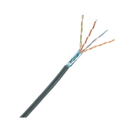 Copper Cable, Category 5e, 4-Pair, 24 AWG, F/UTP, CMR, White, Riser, 1000ft/305m Reel