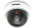 Fake Dummy Dome Security camera with Blinking LED - WHITE